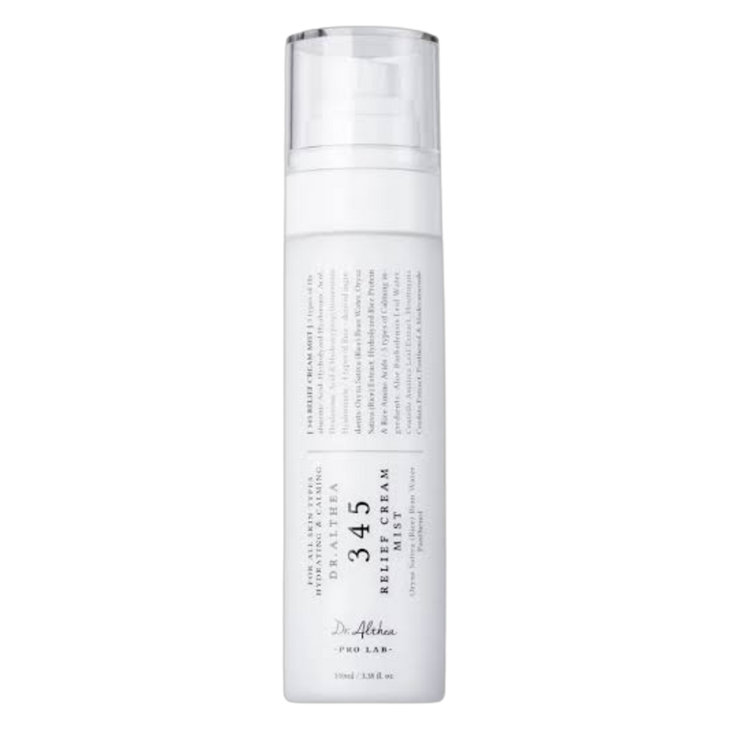 345 Relief Cream Mist de Dr.Althea Pro Lab, frasco con pulverizador de 100 ml